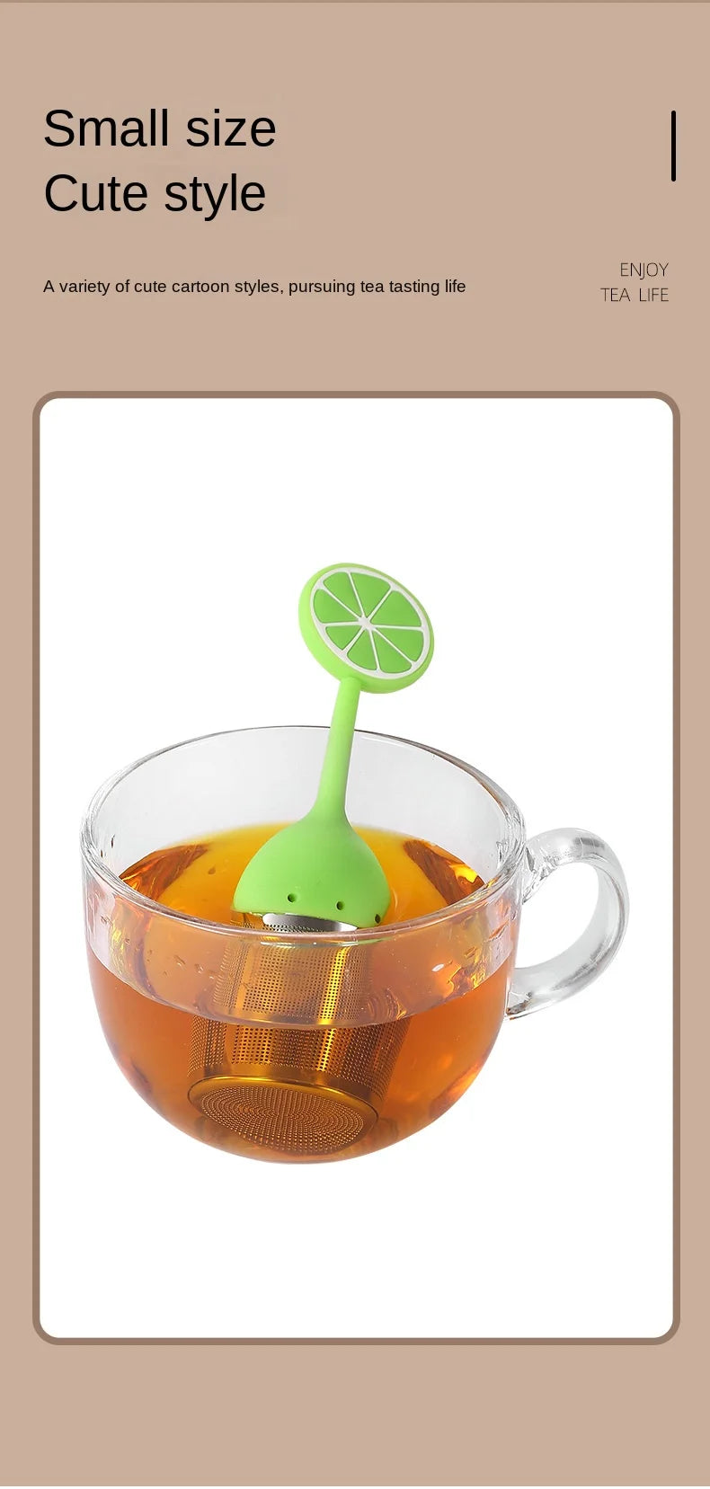 Creative 304 stainless steel silicone tea ball tea maker flamingo tea filter summer theme tea filter