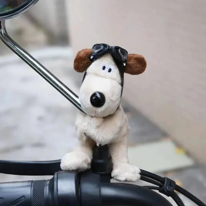 Cute Plush Puppy Car Turn Signal Switch Decor Steering Column Wiper Rod Lever Interior Ornament