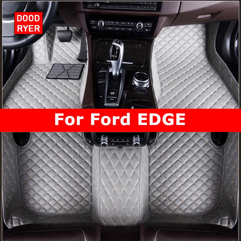 DOODRYER Custom Car Floor Mats For Ford EDGE Auto Carpets Foot Coche Accessorie