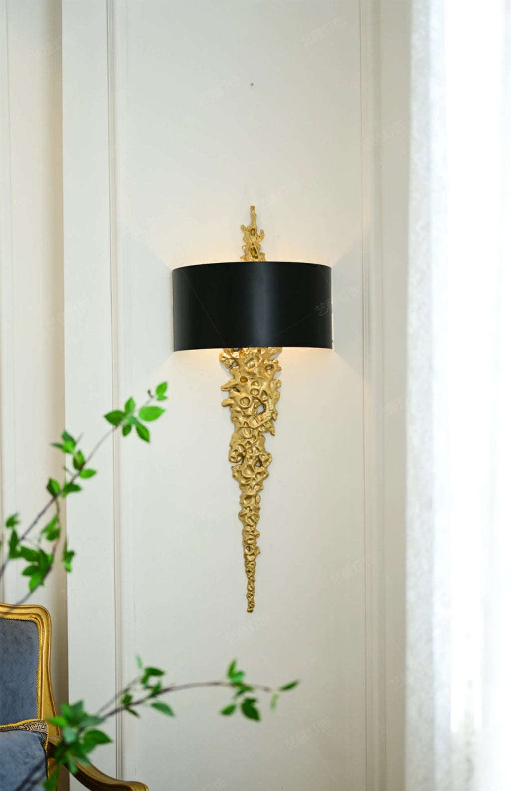 Later, All Copper Living Room Wall Lamps Model Rooms Corridors Lobbies Clubs Artistic Wall Lamps Simple Decorative Wall Light