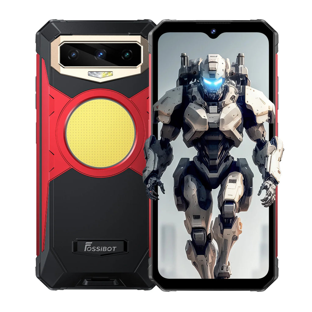 FOSSIBOT F102 Rugged 20GB+256GB 16500mAH Android 13,6.58 FHD, Camping Light  Waterproof, NFC 108MP,Helio G99 33W Fast Charging