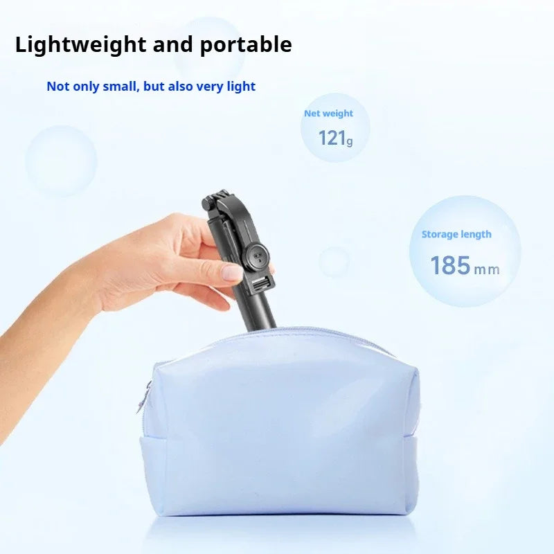 Portable Mini Selfie Stick Tripod With Fill Light Stand Phone Holder Extendable Wireless Bluetooth Remote For Live Broadcast