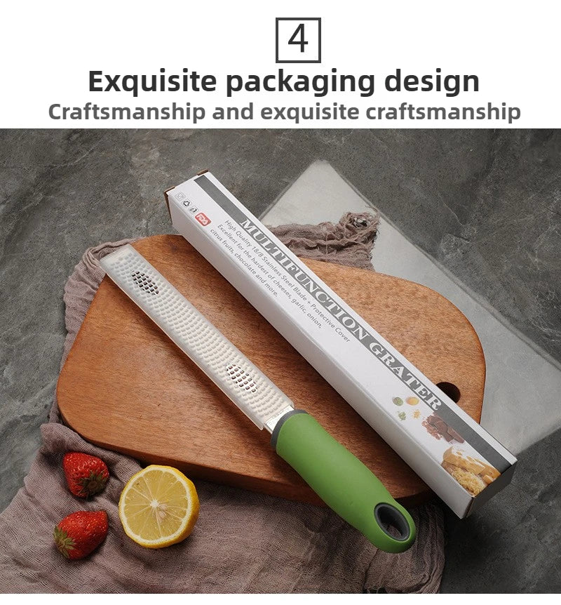 Stainless Steel Fruit Cheese Grater, Chocolate Lemon Peel Cheese Shavings Grater, Scraper, Kitchen Tool