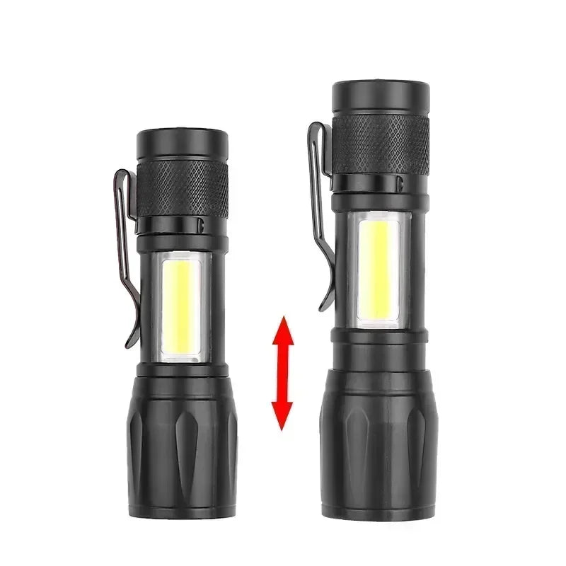 Ultra Bright P50 LED Flashlight Tactical EDC Zoomable Handheld Torch Emergency Spotlight  14500 18650 Battery