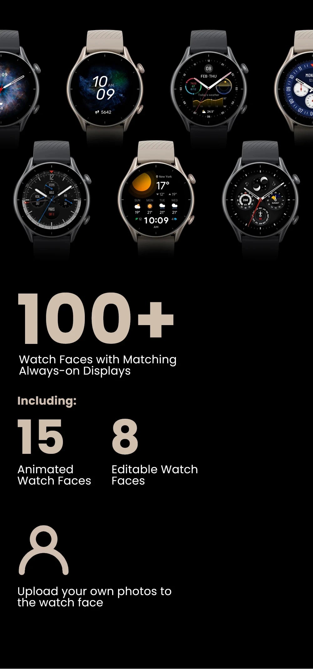 Amazfit GTR 3 Alexa Built-in Smart Watch For Men Women Play Music 1.39" AMOLED Display 21Day Battery Life Refurbished Watch