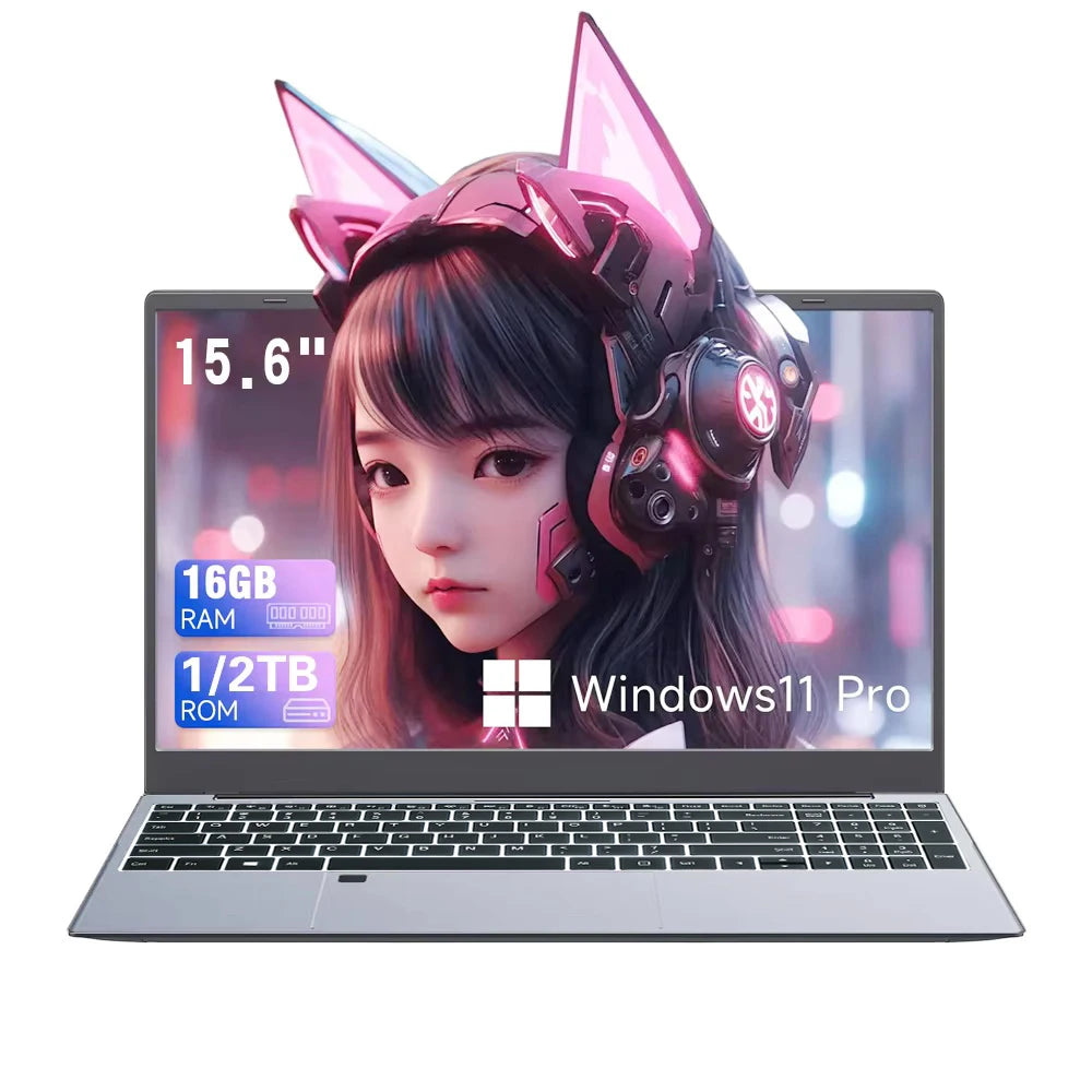 2026 Windows 11 15.6" Ultra Slim Portable Laptop intel Core  i9-9900U 16GB RAM 1TB 2TB SSD Fingerprint Office Gaming Laptop PC