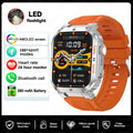 2025 New Outdoor Military Rugged Smart Watch Men's 1.91 Inch AMOLED HD Full Screen Touch LED Light Bluetooth Call Smartwatches