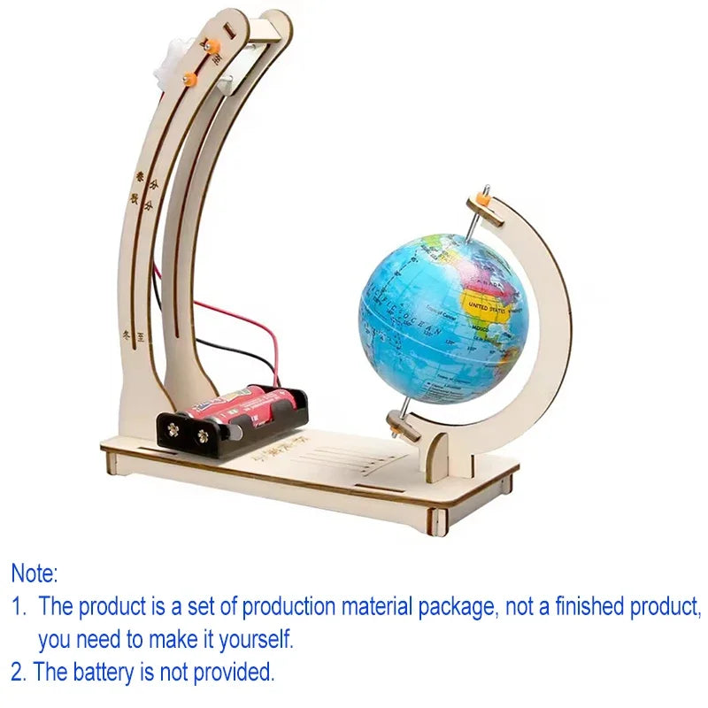 Kids Science Toys Day Night Alternation Globe Funny Teaching Aids Educational Toys DIY Technological Physics Learning Kit Toys