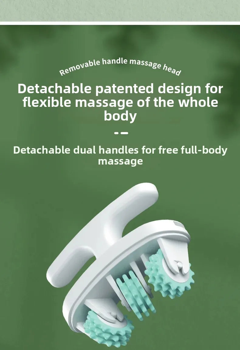 Ring Leg Massager with 14 Soft Rubber Rollers for Full Body Neck Shoulder Abdominal Anti Cellulite Slimming Muscle Relaxation