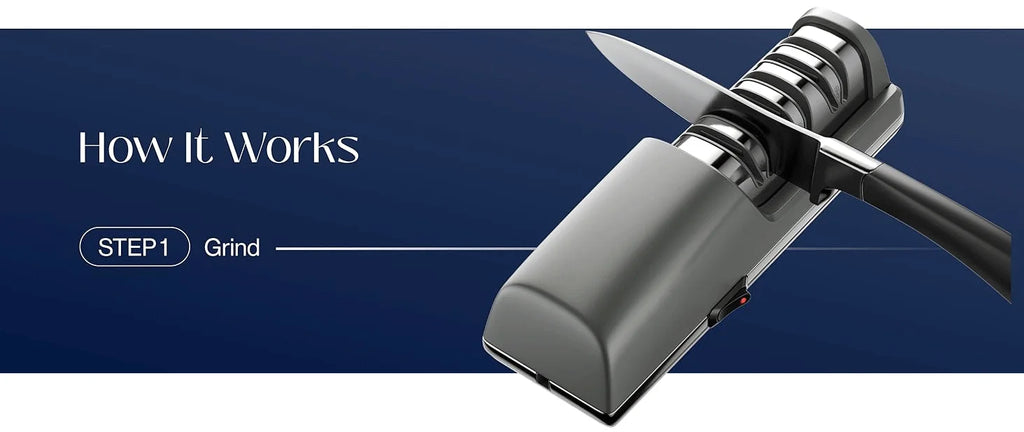 TAIDEA TG2403 Electric Knife Sharpener, 3-Stage Professional Sharpening System for Kitchen Chef and Home Use Knives
