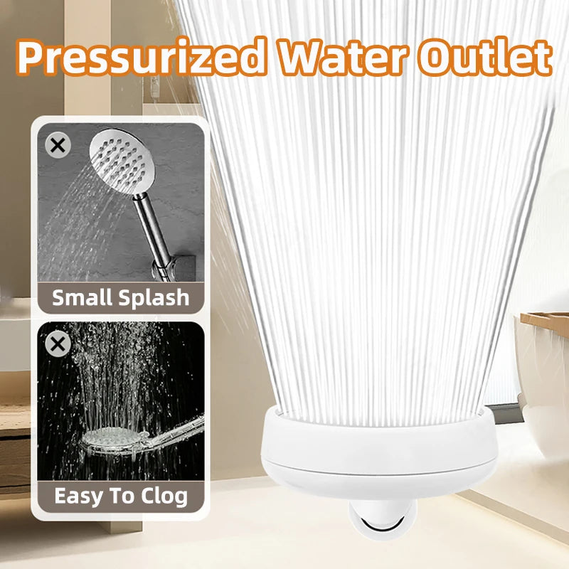 High Pressure Shower Head With One-key Stop Button Adjustable Water Saving Handheld Showerhead Universal Bathroom Spray Nozzle