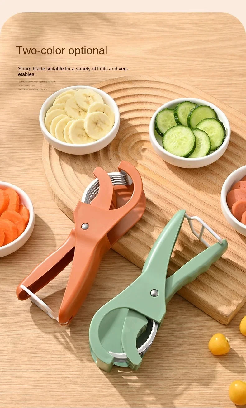 1Pc Kitchen Tools Stainless Steel Vegetable and Fruit Slicer Multi Functional Salad Slicer Kitchen Accessories