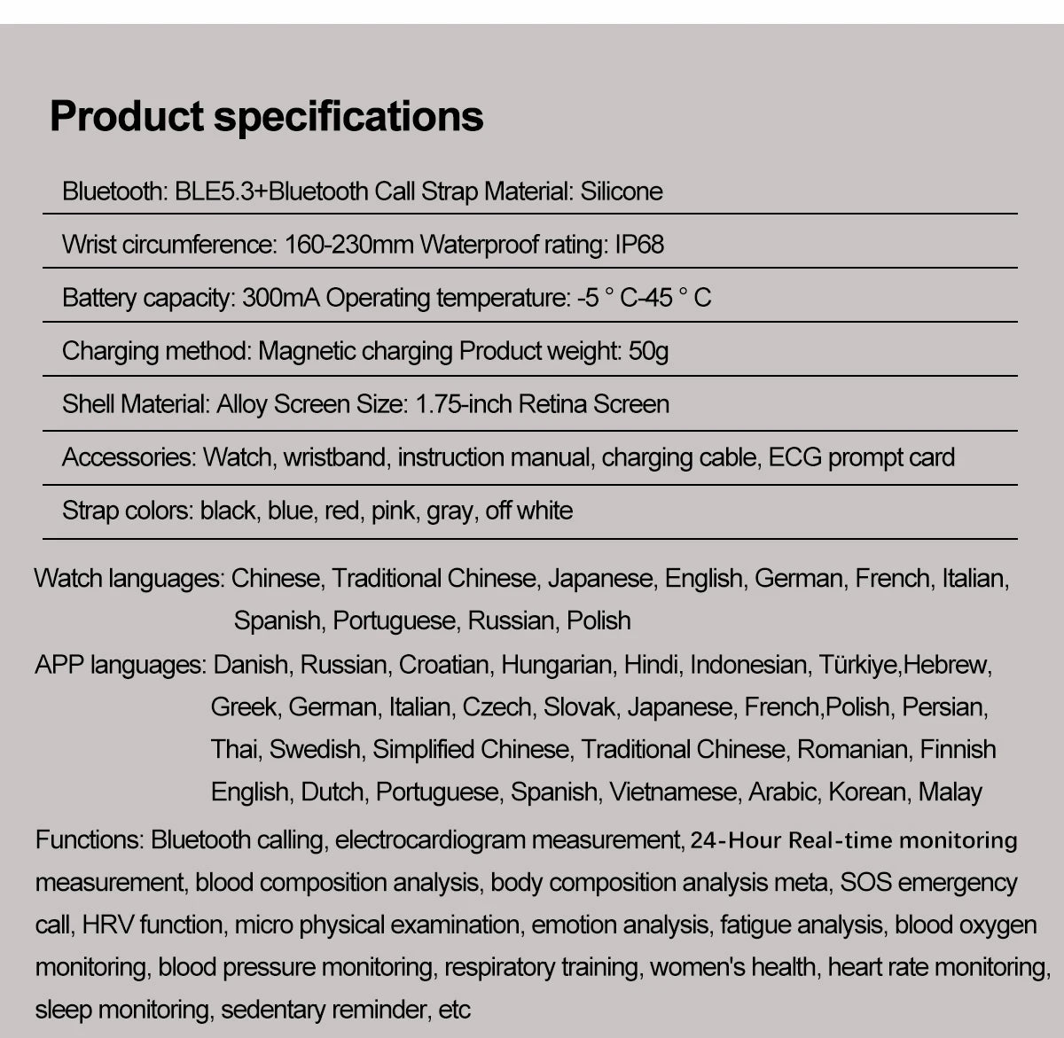 2025 New Accurate Measure Blood oxygen Lipids Uric Acid Smart Watch Men ECG Blood Pressure Health SmartWatches For Android ios