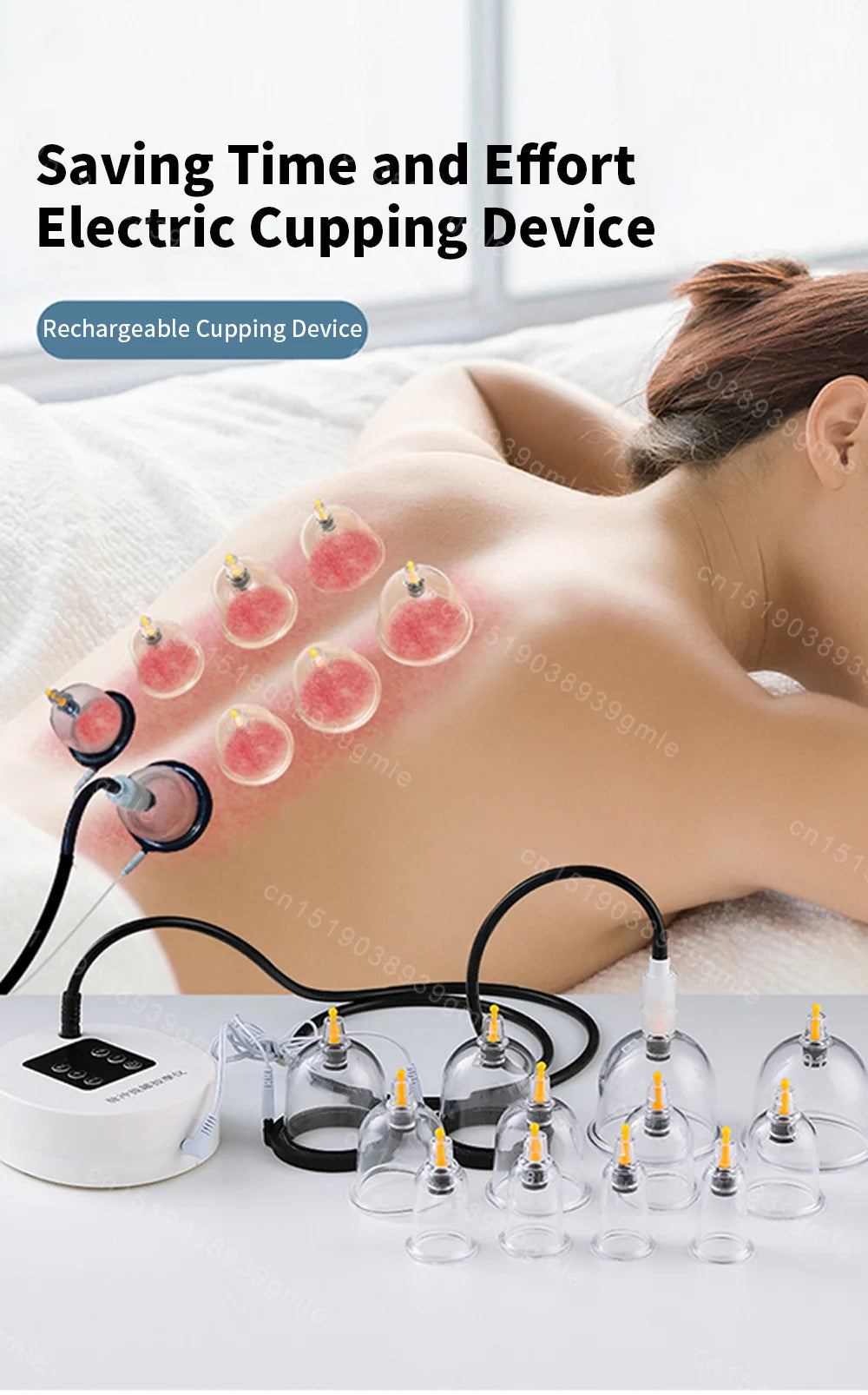 12Pcs Massage Vacuum Cupping Therapy Set Physiotherapy Healthy Self-Help Whole Body Applicable Appliances Massage Tool Tube Jars