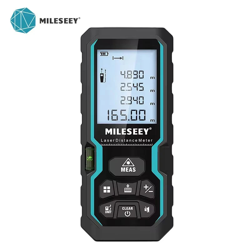 Mileseey S6 Laser Distance Meter 40m/120m, Rangefinder with Level Bubble , LCD Display with Backlit, Measure Tools for Home