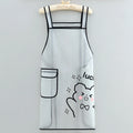 Waterproof TPU Kitchen Apron - Sleeveless, Oil Resistant, Lightweight for Cooking & Cleaning