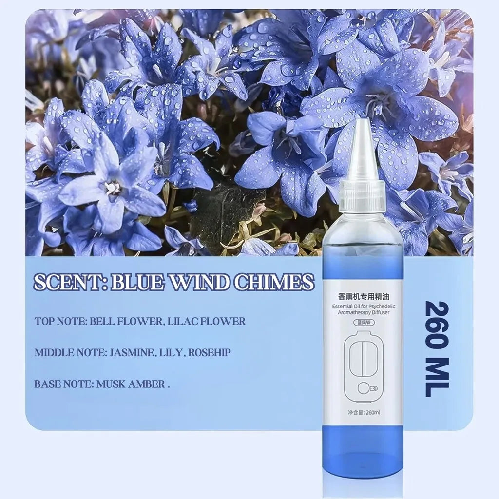 260ML Essential Oil Supplement For Aromatherapy Diffuser Hilton/Shangri-la/Lavender/Blue Wind Chimes Oil Fragrant Oil Nature Oil
