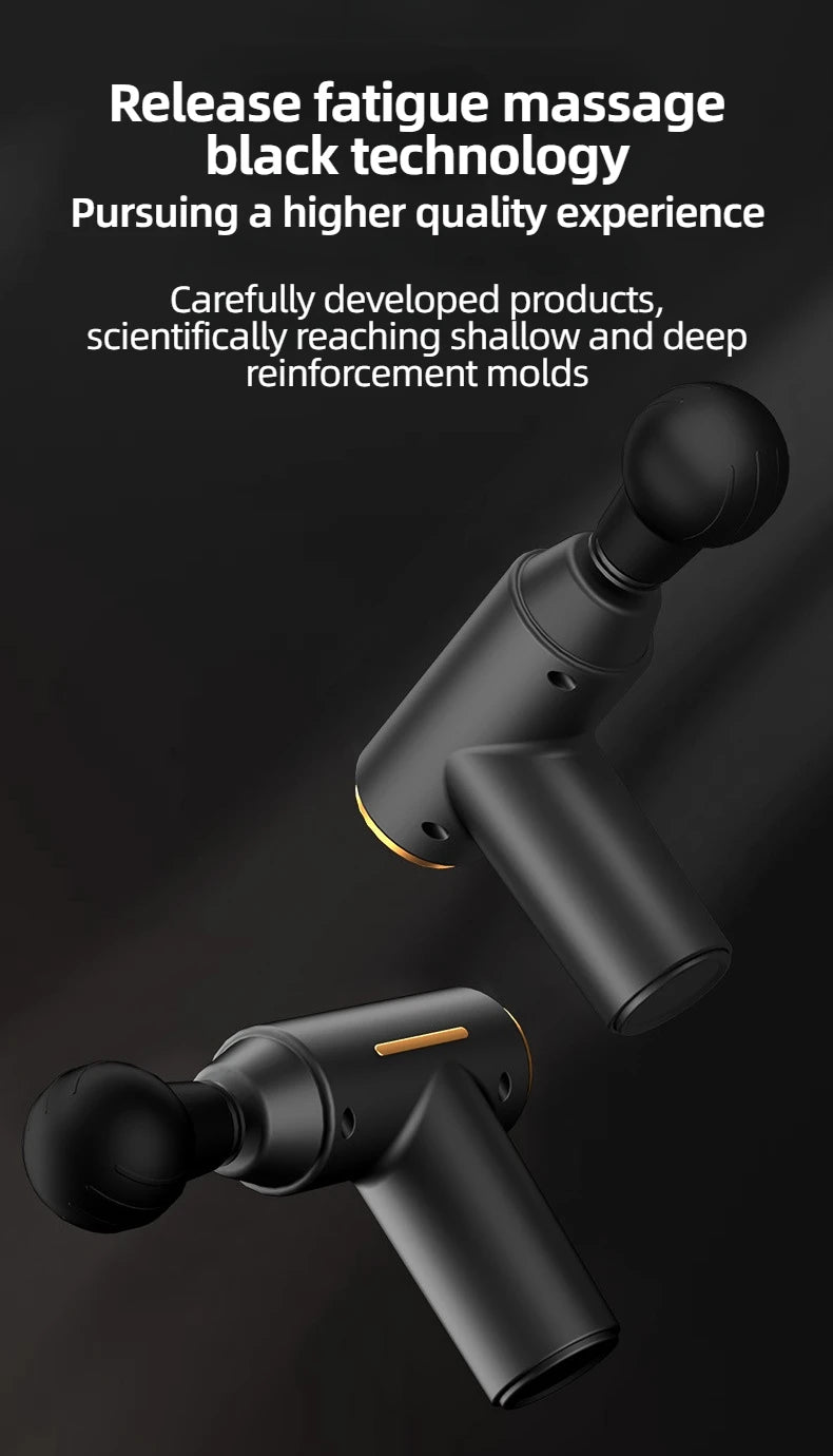 Portable Mini Muscle Massage Gun Vibration Massage Gun Body Neck Back Pain Gout Relief Deep Muscle Relaxation Massager Tools