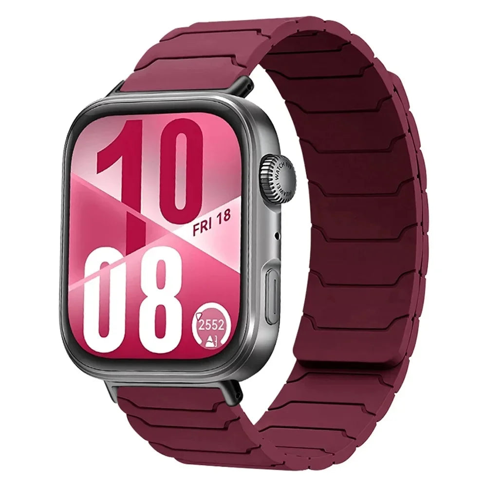 Magnetic Silicone Strap For Huawei Watch Fit 5/4/3 Sports Comfortable Replacement Wristband Huawei Watch Fit 4-5 Pro Accessories