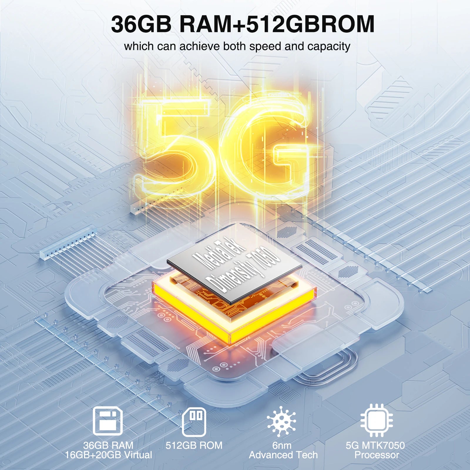 DOOGEE V Max Plus 5G Rugged Phone 6.58" Dimensity 7050 16GB+512GB Lighting Effects 22000mAh Battery 200MP AI Camera Cell Phone