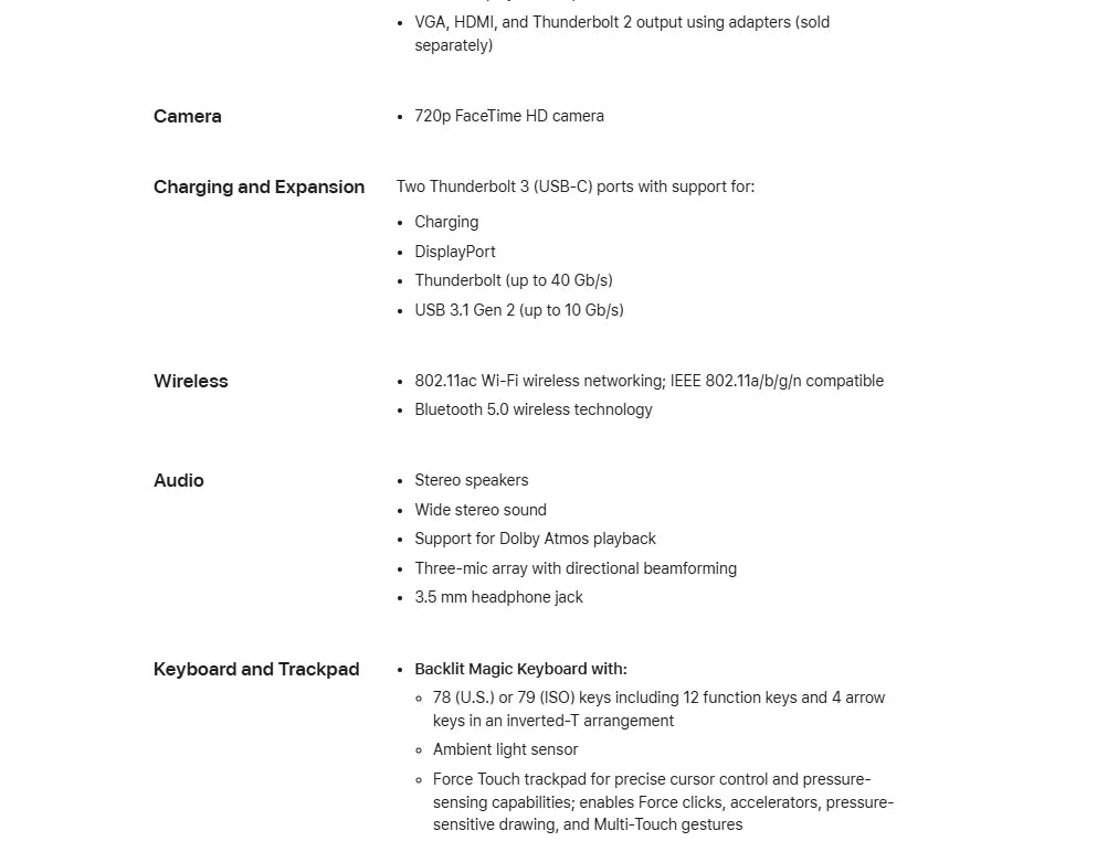 2020 MacBook Air Intel i3 i5 i7 13Inch 4-core CPU Touch ID WIFI 256G/512G/1T/2TB SSD 8G/16G RAM Notebooks Laptop.