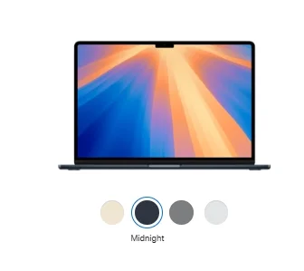 2024 MacBook AIR M3 15 Inch 8-core CPU 10-core GPU 256G/512G/1T/2T/4TSSD 16G/32G/64G RAM Notebooks Laptop.