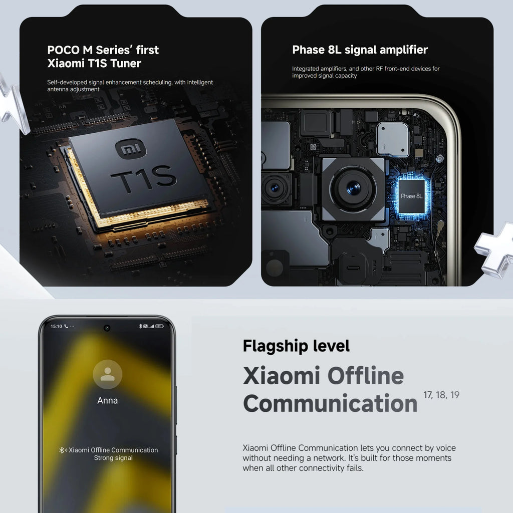 POCO M8 Pro 5G 8+256GB Global Version Snapdragon® 7s Gen 4 6.83" CrystalRes 1.5K 120Hz AMOLED display 50MP Camera 6500mAh 100W