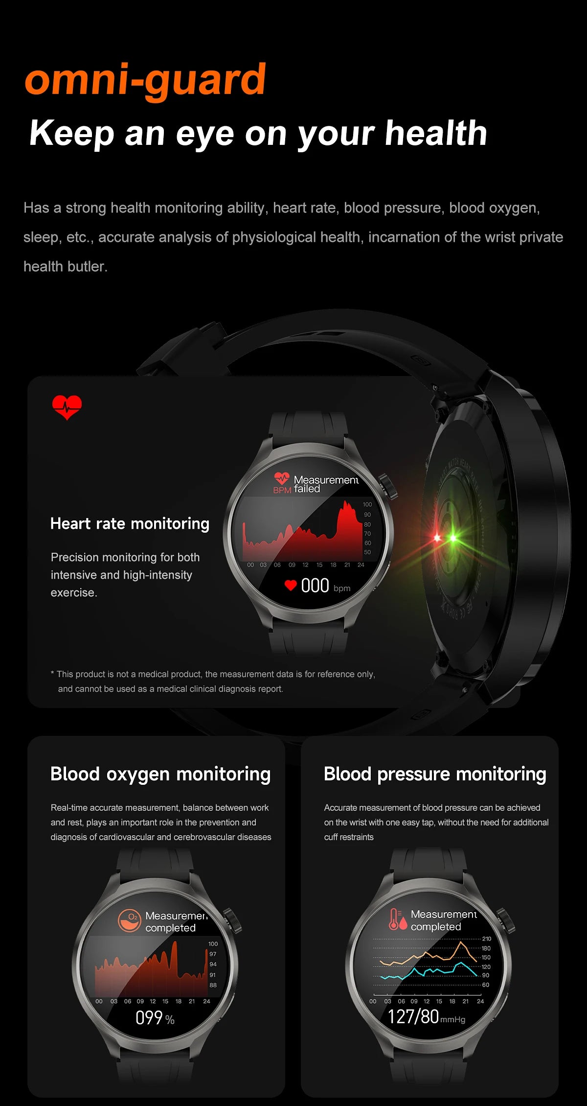 1.85-inch HD Sapphire Glass Smart Watch Men's GPS Movement Track NFC Bluetooth Call  Lingdong Island Health Detection Smartwatch