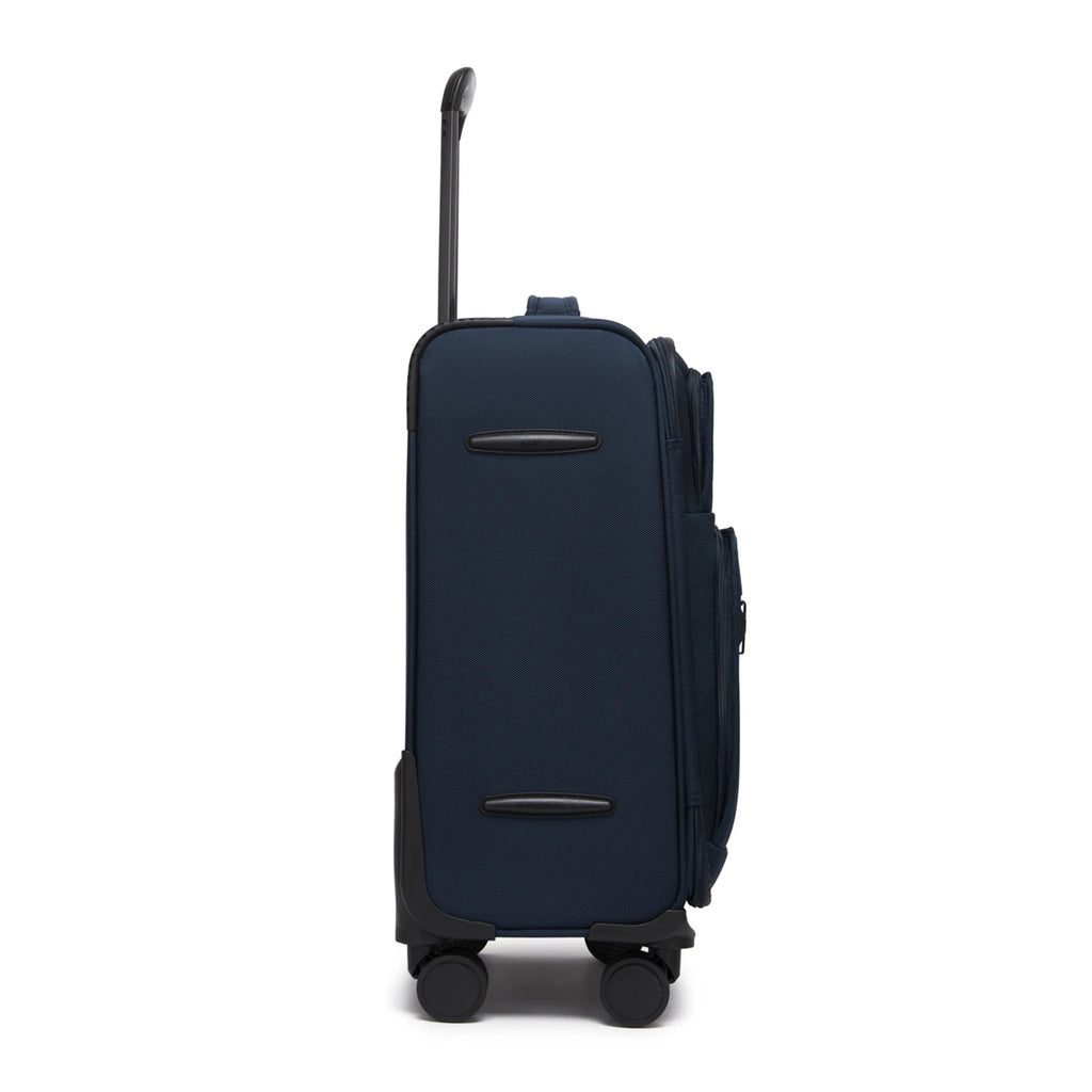 British Traveller - Suitcase Adjustable Handle, 4 Spinner Wheels, Lightweight, TSA Lock - Recycled Polyester Luggage （S/M/L)
