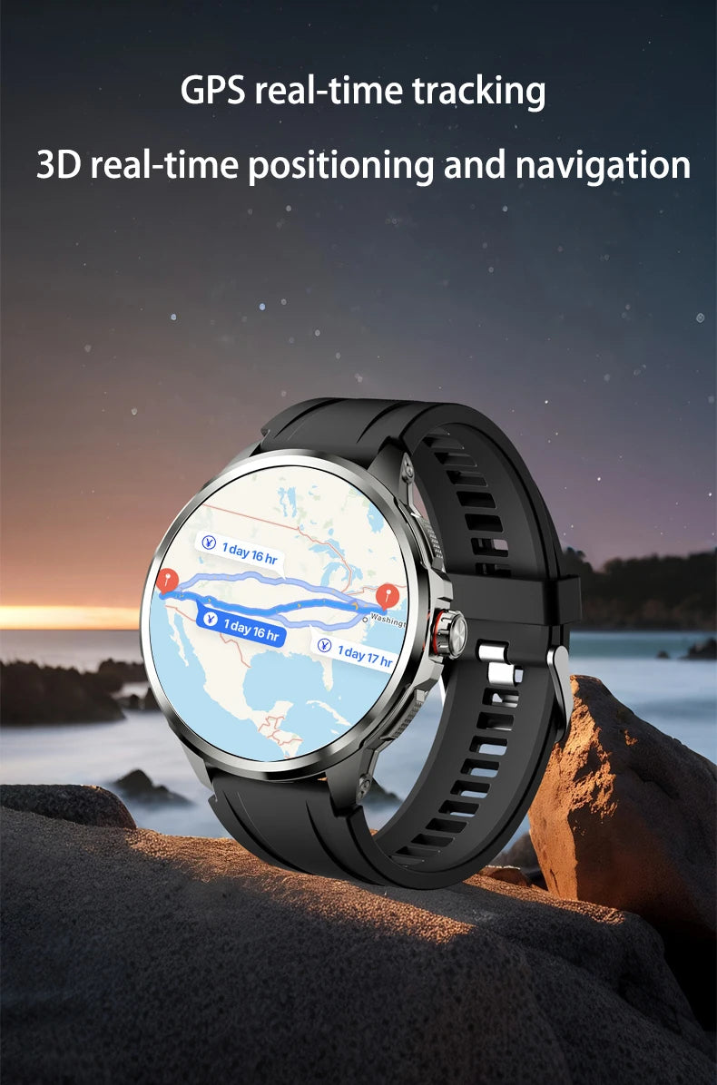 Original H99 Smart Watch Android Watches 1.95inch Amoled Screen Men's Smartwatch With 190° Rotary Camera GPS WIFI Sim Card Slot