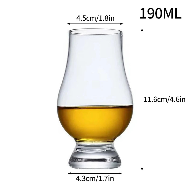 1/2/4/6Pcs Whiskey Glass Cups Scotch Liquor Barware Beer Spirits Wine Glass XO Whiskey Crystal Glass Cup Scotch Liquor Wine Cup