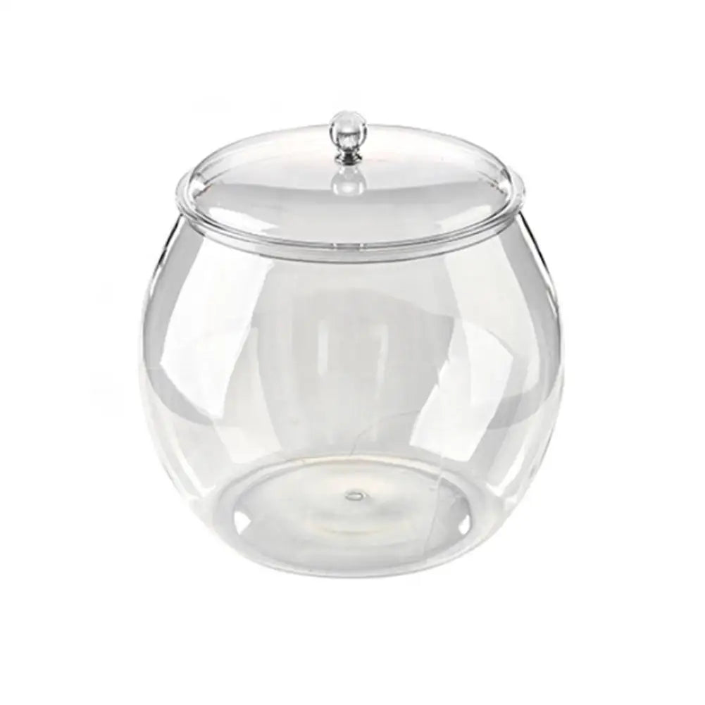 1pc Flour Grains Candy & Cookie Jar Hard and Smooth Plastic Pot with Lids Clear Airtight Food Storage Canister