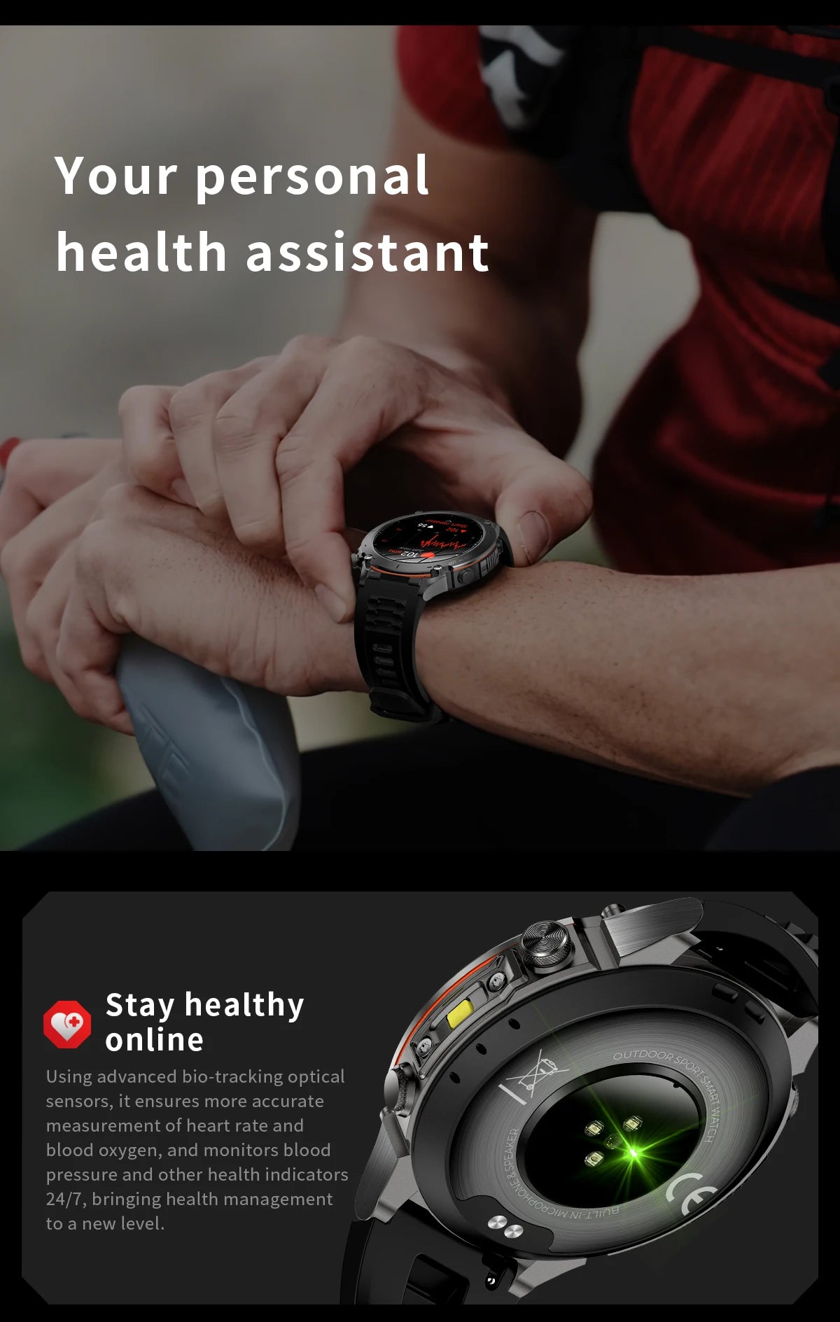 2025 GUHUAVMI Y-101 GPS Sports Smart Watch 10ATM Waterproof Built-in Dual-Band GNSS Compass Altimeter Military Grade Smartwatchs