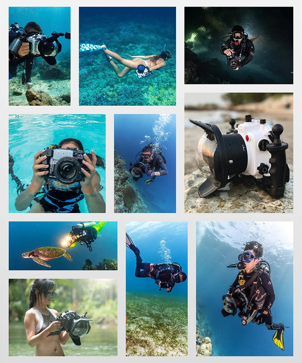 Seafrogs Professional 40m/130ft Diving Swimming Snorkeling Photo Bluetooth Waterproof Phone Case For Samsung S22Ultra 14 Pro Max