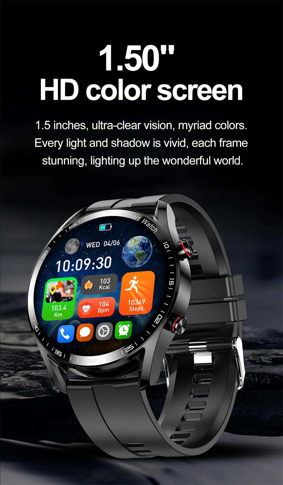 ECG+PPG Bluetooth Call Smart Watch Men Laser Health Blood Pressure Fitnes Sports Watches Man Sports Waterproof Smartwatch+Box
