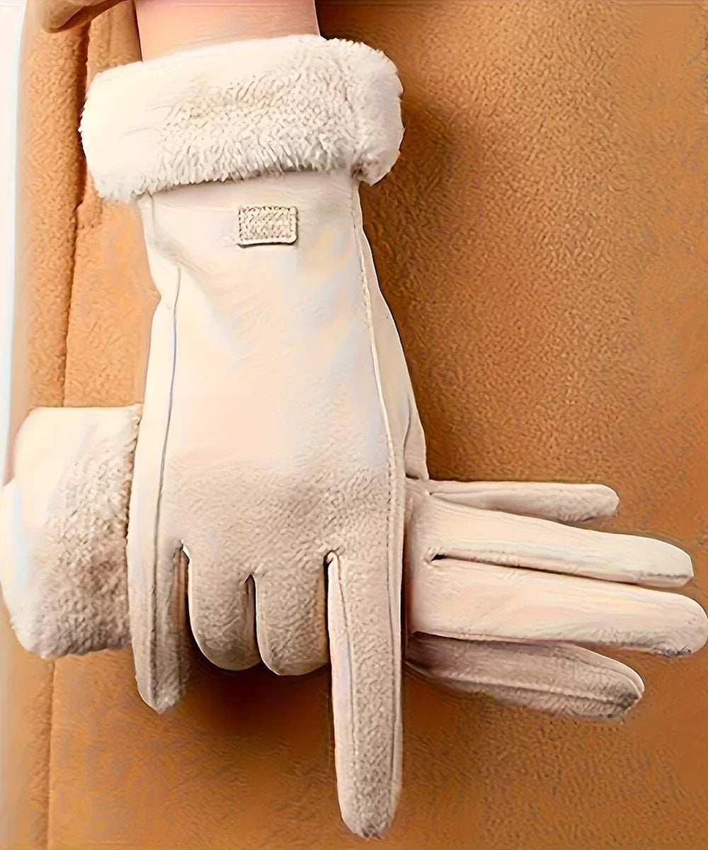 Women's Winter Warm Touchscreen Gloves Plush Lined Thick Outdoor Leisure Protection