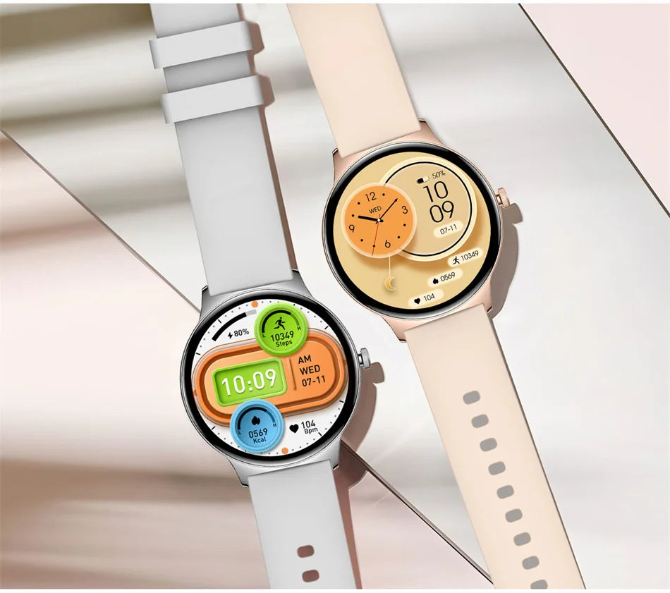 ChiBear Ultra Thin Fashion Smart Watch Women Screen Always Display Time Sports Bracelet Bluetooth Call AMOLED Smartwatch Woman