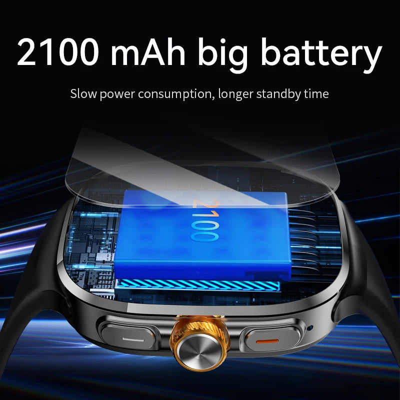 M99 Smart Watch Men's Watch SIM card 4G Android Google Play 2.4 inches 480*480  Amoled 32gG Memory GPS WIFI SmartWatches