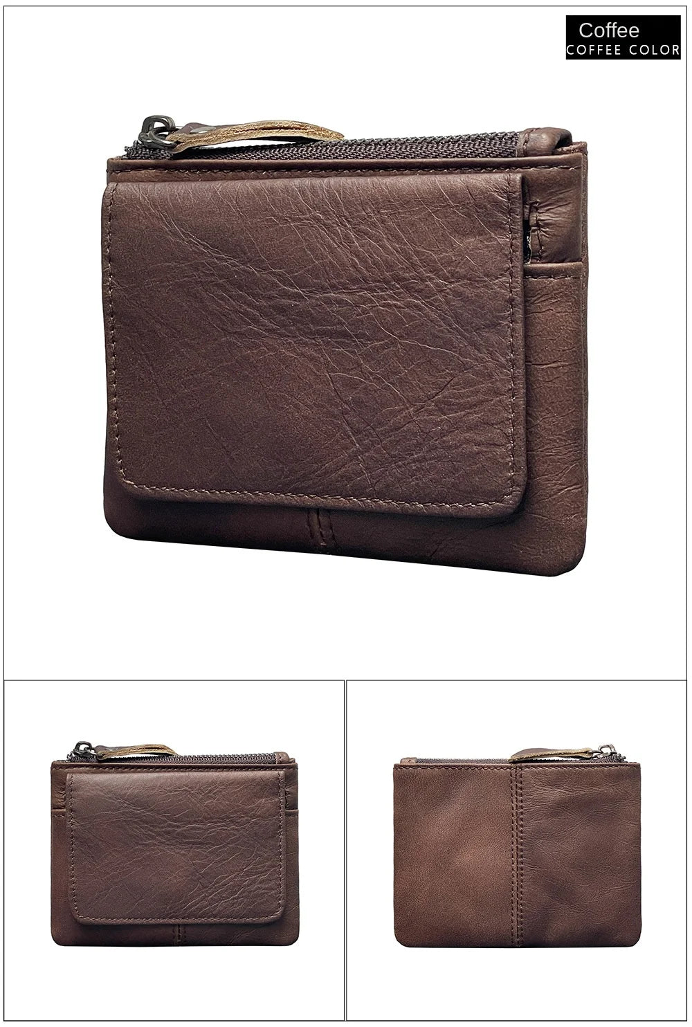 New Cow Leather Women's And Men's Card Bag Coin Purse Slim Credit Card Holder Wallet For Men and Women ID Card Pocket