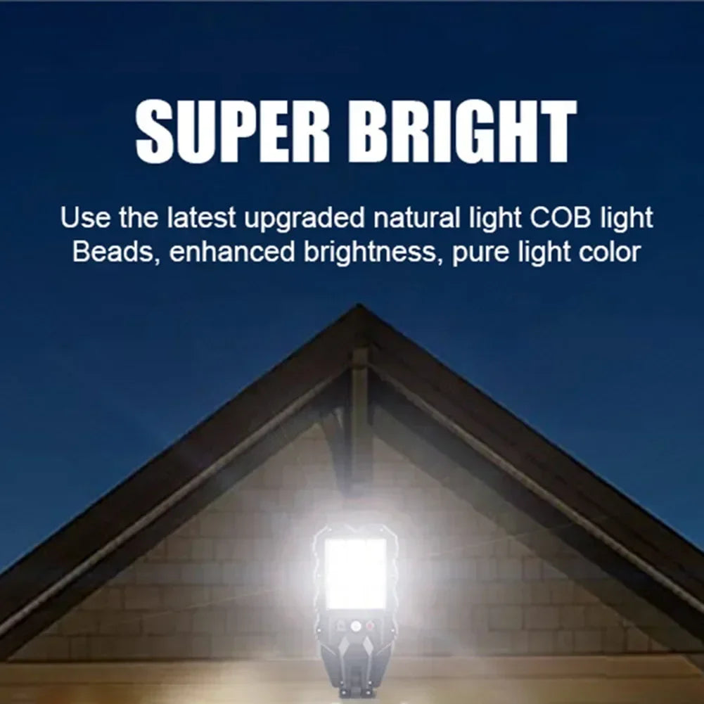induction Solar Light Outdoor With 3 Mode Waterproof Motion Sensor Security Lighting LED Wall Street Lamp for Garden 108COB