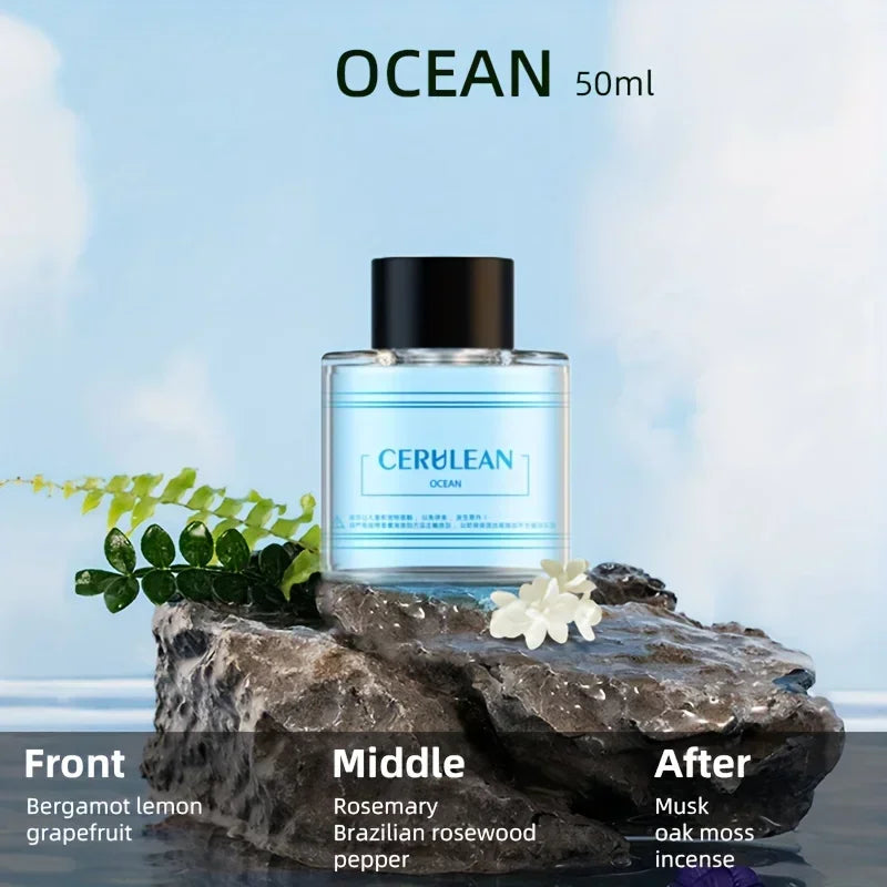 Car Aroma Diffuser with Perfume, Aromatherapy Oil Diffuser with Projective Star Light for Car Fragrance, Driving Induction Spray