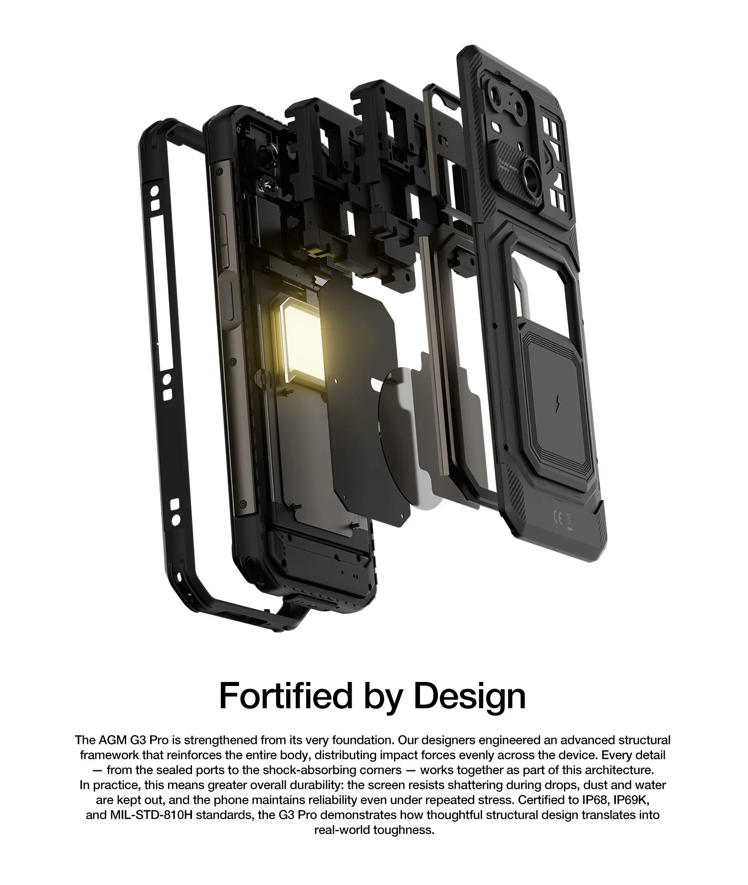 AGM G3 PRO 5G Rugged Phone 512GB ROM +24(12+12)GB RAM Thermal Imaging Camera Smartphone Android15 Fast Charge  Wireless Charging