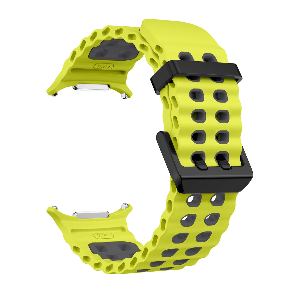 Ocean Silicone Strap for Samsung Galaxy Watch Ultra 47mm Sports Breathable Bracelet Wristband For Galaxy Watch Ultra 47mm Correa