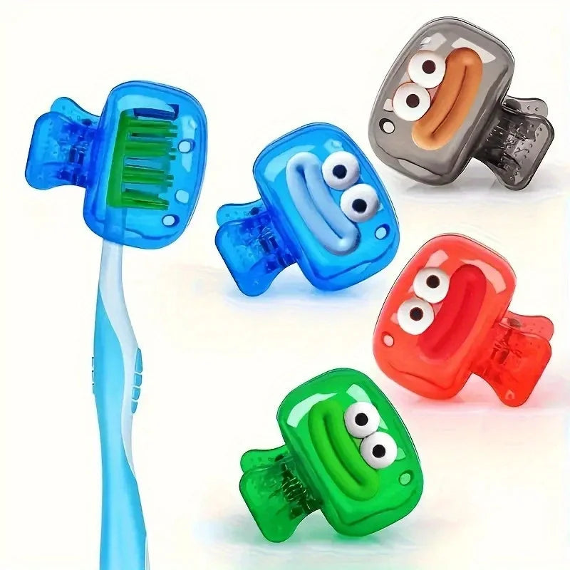 Toothbrush Covers Portable Toothbrush Protector Coverings Clips Tooth Brush Storage Head Cover Cap for Bathroom Home Travel