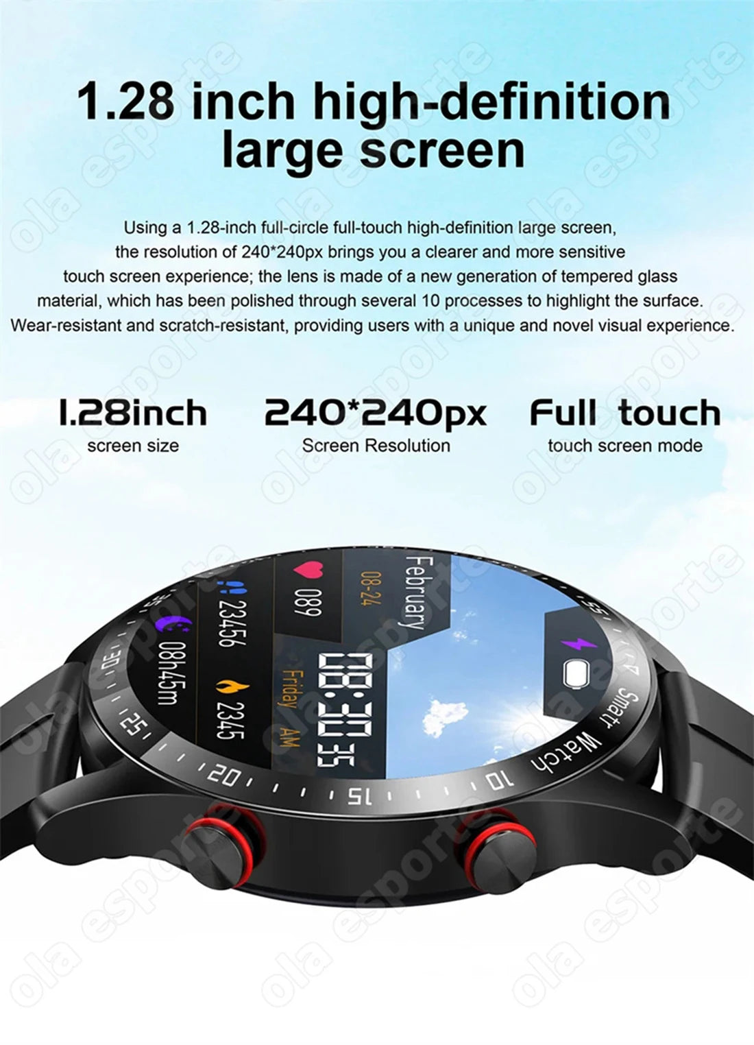 ECG+PPG Bluetooth Call Smart Watch Men Laser Health Blood Pressure Fitnes Sports Watches Man Sports Waterproof Smartwatch+Box
