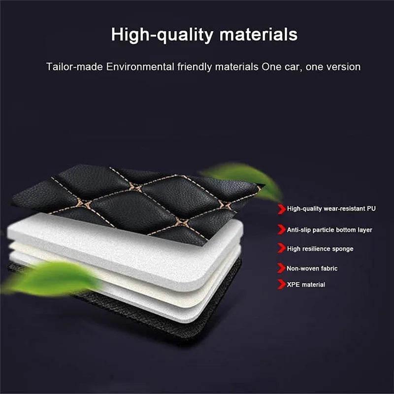 Custom Car Floor Mats For Fiat Cronos 2018 2019 2020 2021 2022 All Weather Waterproof Car Floor Mats