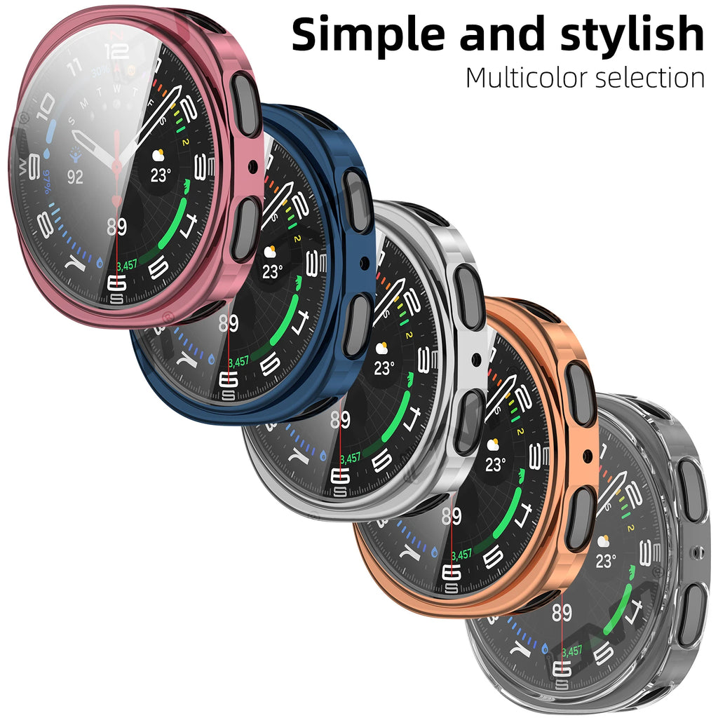 Case for Samsung Galaxy Watch 8 40mm 44mm Full Coverage Bumper Soft TPU Protective Case Cover - Galaxy Watch8 Accessories