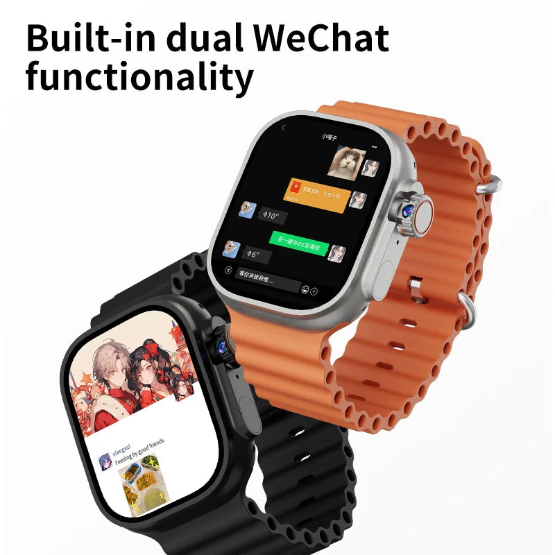 DW100 Pro+ 5G Android Smartwatch Touch ID Smart Watch With Rotary Camera 2.29inch Amoled Screen GPS WIFI NFC Google Play Store