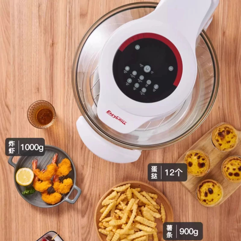 Visual Air Fryer New Household 17L Large Capacity Multi-Functional Glass Electric Fryer French Fries Machine