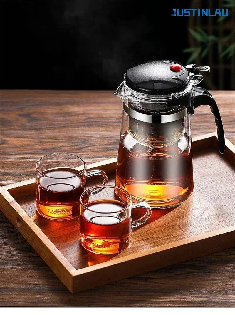 500ml-1800ml  Glass Teapot  Borosilicate Glass Split Type Teapot Heat Resistant Glass Teapot Tea Part Gift Idea Household